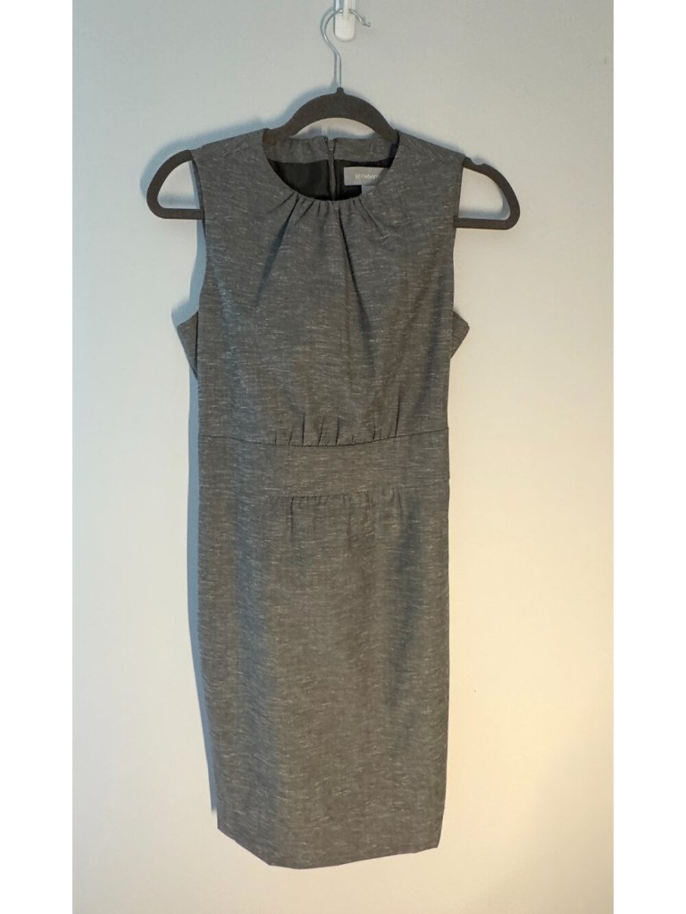 Liz Claiborne Sleeveless Textured Sheath Dress with Belt